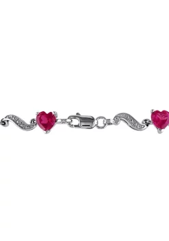 Best Sale ๐ Lab Created 9.09 ct. t.g.w. Heart Shaped Created Ruby and Diamond Accent Bracelet in Sterling Silver by Belk & Co. ๐ 7 Best Sale ๐ Lab Created 9.09 ct. t.g.w. Heart Shaped Created Ruby and Diamond Accent Bracelet in Sterling Silver by Belk & Co. ๐ -DealsBelk & Co. Store Belk 31607