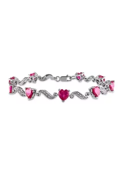Best Sale ๐ Lab Created 9.09 ct. t.g.w. Heart Shaped Created Ruby and Diamond Accent Bracelet in Sterling Silver by Belk & Co. ๐ 9 Best Sale ๐ Lab Created 9.09 ct. t.g.w. Heart Shaped Created Ruby and Diamond Accent Bracelet in Sterling Silver by Belk & Co. ๐ -DealsBelk & Co. Store Belk 31609