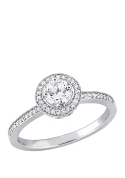 Top 10 🎉 1/2 ct. t.w. Diamond Halo Engagement Ring by Belk & Co. 🎉