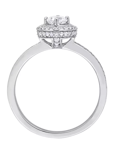 Top 10 ๐ 1/2 ct. t.w. Diamond Halo Engagement Ring by Belk & Co. ๐ 3 Top 10 ๐ 1/2 ct. t.w. Diamond Halo Engagement Ring by Belk & Co. ๐ - Image 3