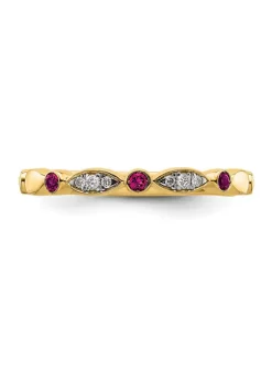 Deals ๐ 1/10 ct. t.w. Lab Created Ruby, 0.054 ct. t.w. Diamonds Stackable Expressions Ring in 14K Gold by Belk & Co. โ๏ธ 9 Deals ๐ 1/10 ct. t.w. Lab Created Ruby, 0.054 ct. t.w. Diamonds Stackable Expressions Ring in 14K Gold by Belk & Co. โ๏ธ -DealsBelk & Co. Store Belk 31699