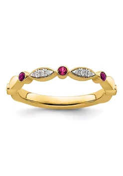 Deals ๐ 1/10 ct. t.w. Lab Created Ruby, 0.054 ct. t.w. Diamonds Stackable Expressions Ring in 14K Gold by Belk & Co. โ๏ธ 10 Deals ๐ 1/10 ct. t.w. Lab Created Ruby, 0.054 ct. t.w. Diamonds Stackable Expressions Ring in 14K Gold by Belk & Co. โ๏ธ -DealsBelk & Co. Store Belk 31700