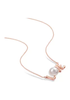 Best reviews of ❤️ 7-7.5mm Freshwater Cultured Pearl "LOVE" Pendant with Chain in 10k Rose Gold by Belk & Co. ❤️ -DealsBelk & Co. Store Belk 31706