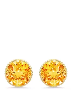 Promo 🎉 Citrine Stud Earrings by Belk & Co. 🥰