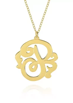 Best Pirce 😍 10k Yellow Gold P Monogram Necklace by Belk & Co. 🎉