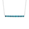 Best Pirce 💯 1.8 ct. t.w. Blue Topaz Bar Necklace in Sterling Silver by Belk & Co. 🥰