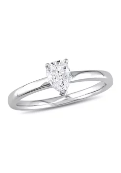Budget ๐ 1/2 CT TW Pear-Cut Diamond Solitaire Engagement Ring in 14k White Gold by Belk & Co. โค๏ธ 11 Budget ๐ 1/2 CT TW Pear-Cut Diamond Solitaire Engagement Ring in 14k White Gold by Belk & Co. โค๏ธ -DealsBelk & Co. Store Belk 31773