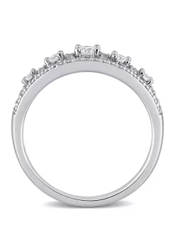 Budget ⭐ 1/4 ct. t.w. Diamond Eternity Ring in 10K Rose Gold by Belk & Co. 💯 -DealsBelk & Co. Store Belk 31815