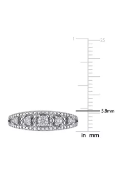 Budget ⭐ 1/4 ct. t.w. Diamond Eternity Ring in 10K Rose Gold by Belk & Co. 💯 -DealsBelk & Co. Store Belk 31816