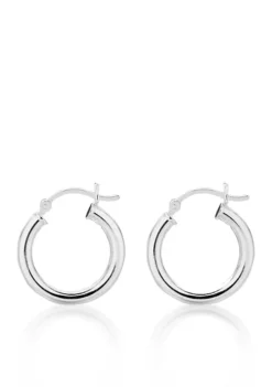 Wholesale 🧨 Sterling Silver Round Hoop Earrings by Belk & Co. 🌟