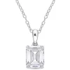 Promo 💯 Lab Created 2.5 ct. t.g.w. Created Moissanite Solitaire Pendant with Chain in Sterling Silver by Belk & Co. 🤩