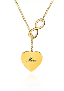 Hot Sale ✨ 10k Yellow Gold Mom Infinity Heart Necklace by Belk & Co. ⭐ -DealsBelk & Co. Store Belk 31872