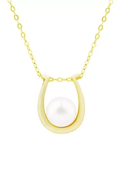 Budget ⭐ Freshwater Pearl Necklace in 10k Yellow Gold by Belk & Co. 🔥
