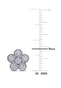 Cheap 🧨 1 ct. t.w. Diamond Flower Stud Earrings in 14K White Gold by Belk & Co. ⭐ -DealsBelk & Co. Store Belk 31927