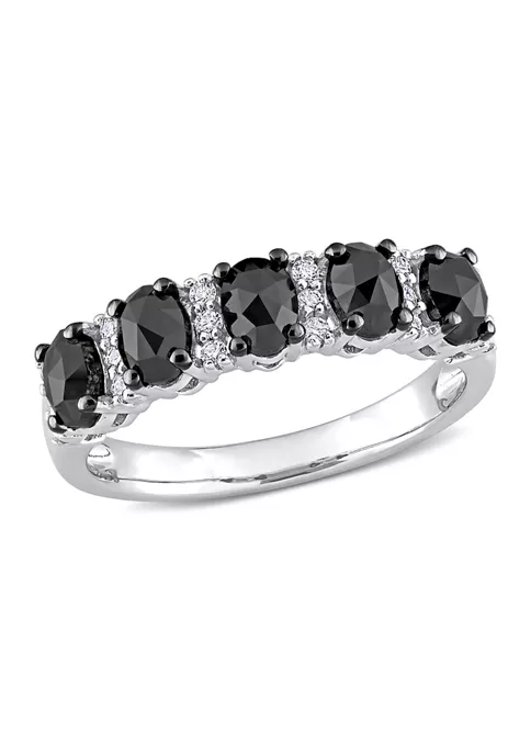 Flash Sale ๐งจ 1/7 ct. t.w. Created Moissanite and 1.25 ct. t.w. Black Diamond Anniversary Band in 10K White Gold by Belk & Co. ๐ฏ 6 Flash Sale ๐งจ 1/7 ct. t.w. Created Moissanite and 1.25 ct. t.w. Black Diamond Anniversary Band in 10K White Gold by Belk & Co. ๐ฏ - Image 6