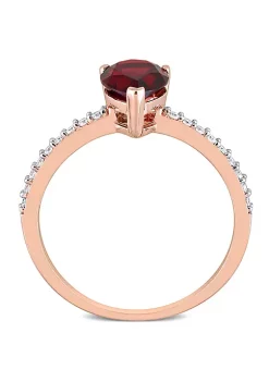 Budget 🥰 Pear Shape Garnet and 1/7 CT TW Diamond Ring in 14k Rose Gold by Belk & Co. ✨ 8 Budget 🥰 Pear Shape Garnet and 1/7 CT TW Diamond Ring in 14k Rose Gold by Belk & Co. ✨ -DealsBelk & Co. Store Belk 31970