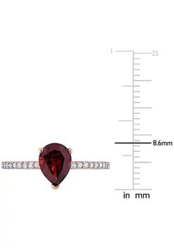 Budget 🥰 Pear Shape Garnet and 1/7 CT TW Diamond Ring in 14k Rose Gold by Belk & Co. ✨ 9 Budget 🥰 Pear Shape Garnet and 1/7 CT TW Diamond Ring in 14k Rose Gold by Belk & Co. ✨ -DealsBelk & Co. Store Belk 31971