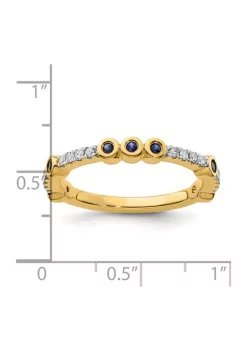 Promo ๐งจ Lab Created 1/6 ct. t.w. Sapphire and 1/10 ct. t.w. Diamond Stackable Expressions Ring in 14K Gold by Belk & Co. ๐ฅ 8 Promo ๐งจ Lab Created 1/6 ct. t.w. Sapphire and 1/10 ct. t.w. Diamond Stackable Expressions Ring in 14K Gold by Belk & Co. ๐ฅ -DealsBelk & Co. Store Belk 31995
