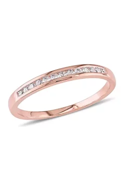 Buy 🥰 1/8 ct. t.w. Diamond Anniversary Ring in 10K Rose Gold by Belk & Co. 🎁 -DealsBelk & Co. Store Belk 32016