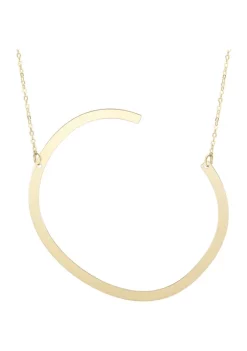 Promo 🎉 14 Karat Yellow Gold Initial-C Necklace by Belk & Co. ✔️