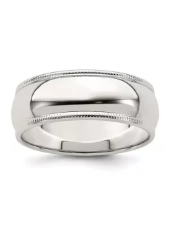 Best Pirce ✔️ Sterling Silver Half Round Milgrain Band by Belk & Co. ⭐ -DealsBelk & Co. Store Belk 32103