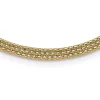 Best reviews of 🎁 14K Yellow Gold with Diamond Cut Accent and 2 Inch Extension Woven Necklace by Belk & Co. 🛒