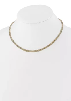 Best reviews of 🎁 14K Yellow Gold with Diamond Cut Accent and 2 Inch Extension Woven Necklace by Belk & Co. 🛒 -DealsBelk & Co. Store Belk 32135