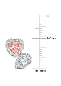 Deals 👏 2.1 CT TGW Heart Shape Morganite Pear Shape Aquamarine and Diamond Stud Earrings in 14k Rose Gold by Belk & Co. 👍 6 Deals 👏 2.1 CT TGW Heart Shape Morganite Pear Shape Aquamarine and Diamond Stud Earrings in 14k Rose Gold by Belk & Co. 👍 -DealsBelk & Co. Store Belk 32141