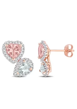 Deals 👏 2.1 CT TGW Heart Shape Morganite Pear Shape Aquamarine and Diamond Stud Earrings in 14k Rose Gold by Belk & Co. 👍 9 Deals 👏 2.1 CT TGW Heart Shape Morganite Pear Shape Aquamarine and Diamond Stud Earrings in 14k Rose Gold by Belk & Co. 👍 -DealsBelk & Co. Store Belk 32144