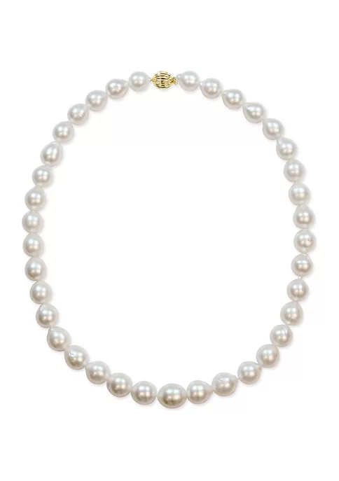 Flash Sale ๐คฉ 9-11 MM Natural Shape South Sea Pearl Graduated Strand Necklace with 14k Yellow Gold Ball Clasp by Belk & Co. ๐ 5 Flash Sale ๐คฉ 9-11 MM Natural Shape South Sea Pearl Graduated Strand Necklace with 14k Yellow Gold Ball Clasp by Belk & Co. ๐ - Image 5
