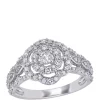 Cheap 🌟 3/8 ct. t.w. Diamond Cluster Engagement Ring by Belk & Co. 💯
