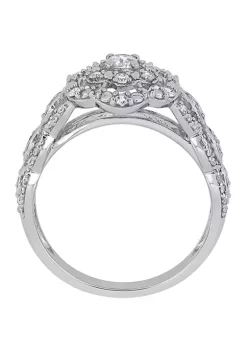 Cheap 🌟 3/8 ct. t.w. Diamond Cluster Engagement Ring by Belk & Co. 💯 -DealsBelk & Co. Store Belk 32159