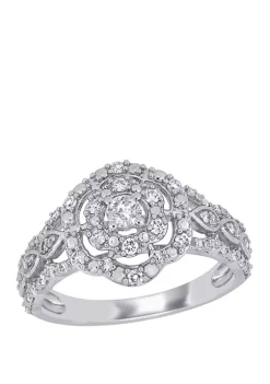 Cheap 🌟 3/8 ct. t.w. Diamond Cluster Engagement Ring by Belk & Co. 💯 -DealsBelk & Co. Store Belk 32160