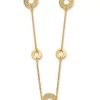 Brand new 🥰 14K Yellow Gold Polished and Filigree Circle Stations with 1 Inch Extension Necklace by Belk & Co. 🎁