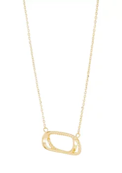 Deals 🎁 Interlock Paperclip on Cable Chain Necklace in 10K Yellow Gold by Belk & Co. 👍 -DealsBelk & Co. Store Belk 32197