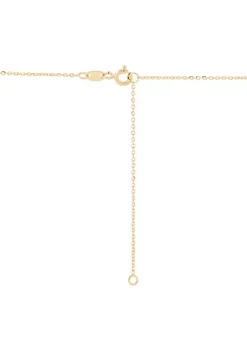 Deals 🎁 Interlock Paperclip on Cable Chain Necklace in 10K Yellow Gold by Belk & Co. 👍 -DealsBelk & Co. Store Belk 32198