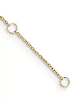 Brand new 😀 14K Yellow Gold Textured and Polished Heart 9 Inch Plus 1 Inch Extension Anklet by Belk & Co. ✨ -DealsBelk & Co. Store Belk 32207