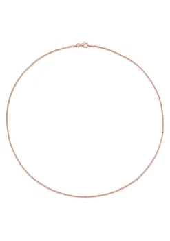 New 😉 Fancy Curb Link Necklace in 18k Rose Gold Plated Sterling Silver by Belk & Co. ⭐ -DealsBelk & Co. Store Belk 32265