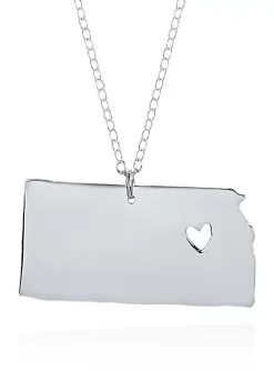 Buy ๐ฏ Sterling Silver Kansas State Pendant by Belk & Co. ๐