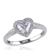 Coupon ✨ 1 ct. t.w. Diamond Engagement Heart Ring in 14k White Gold by Belk & Co. ✨