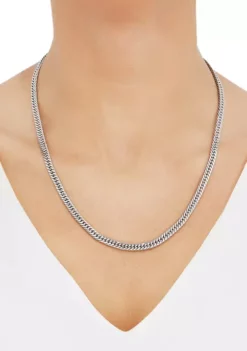 Deals 🔔 4.8 Millimeter Cuban Chain Necklace in Sterling Silver by Belk & Co. ✨ -DealsBelk & Co. Store Belk 3228