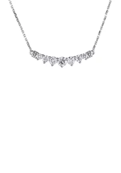 Best reviews of ⌛ 3/4 ct. t.w. Diamond Graduated Bar Necklace in 14K White Gold by Belk & Co. 💯 -DealsBelk & Co. Store Belk 32287