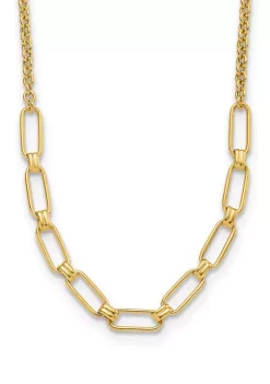 Budget 👏 14K Yellow Gold Polished Fancy Link Necklace by Belk & Co. 👏