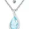 Cheapest 👍 2.7 ct. t.w. Blue Topaz Pendant Necklace by Belk & Co. 👍