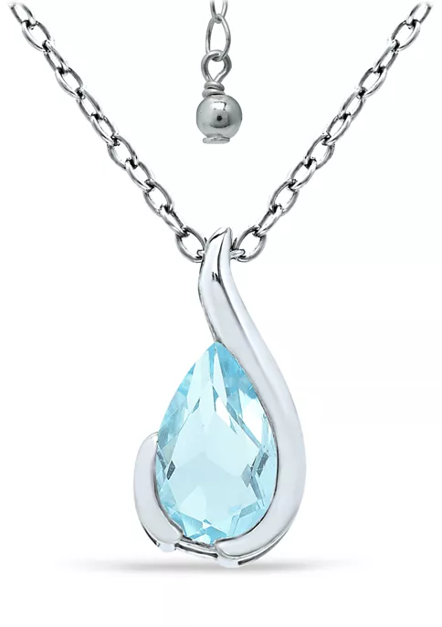 Cheapest 👍 2.7 ct. t.w. Blue Topaz Pendant Necklace by Belk & Co. 👍 1 Cheapest 👍 2.7 ct. t.w. Blue Topaz Pendant Necklace by Belk & Co. 👍