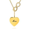 Flash Sale 😉 14k Yellow Gold Mom Infinity Heart Necklace by Belk & Co. 💯