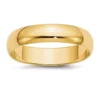 Top 10 🥰 Men's 14K Yellow Gold 5 Millimeter Lightweight Half Round Band by Belk & Co. 🔥