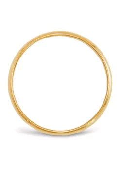 Top 10 🥰 Men's 14K Yellow Gold 5 Millimeter Lightweight Half Round Band by Belk & Co. 🔥 -DealsBelk & Co. Store Belk 3238