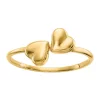 Best Sale 🌟 14K Yellow Gold Polished Hearts Ring by Belk & Co. 🎁
