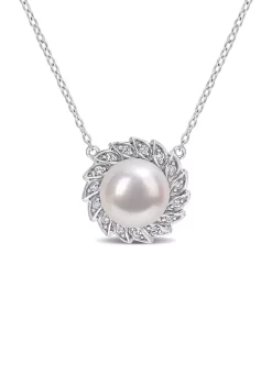 Cheap โจ Lab Created 9.5-10mm Freshwater Cultured Pearl and 1/6 CT TGW Created White Sapphire Halo Pearl Pendant with Chain in Sterling Silver by Belk & Co. ๐ 9 Cheap โจ Lab Created 9.5-10mm Freshwater Cultured Pearl and 1/6 CT TGW Created White Sapphire Halo Pearl Pendant with Chain in Sterling Silver by Belk & Co. ๐ -DealsBelk & Co. Store Belk 32411